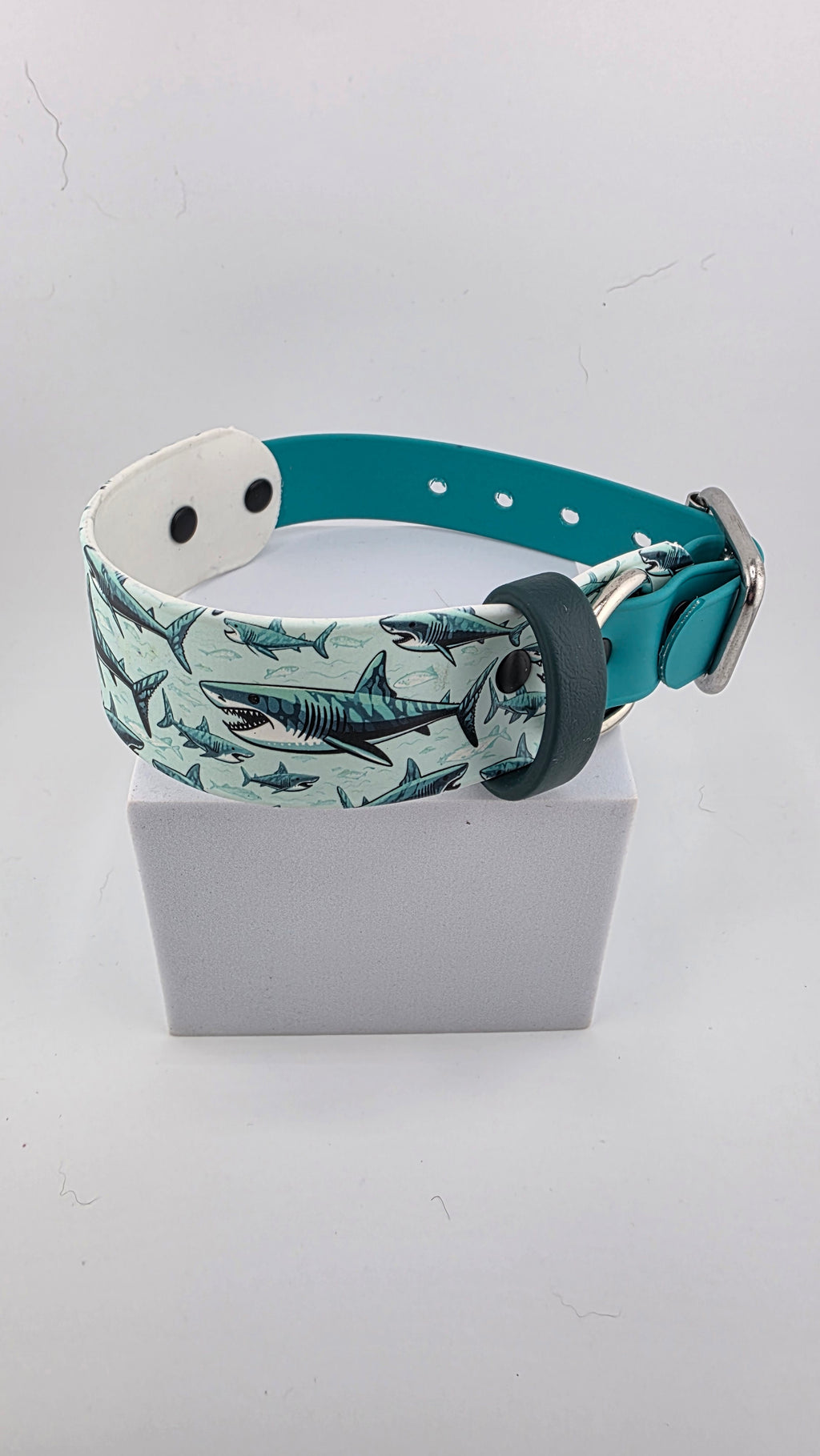 Shark dual collar Uv printed biothane.