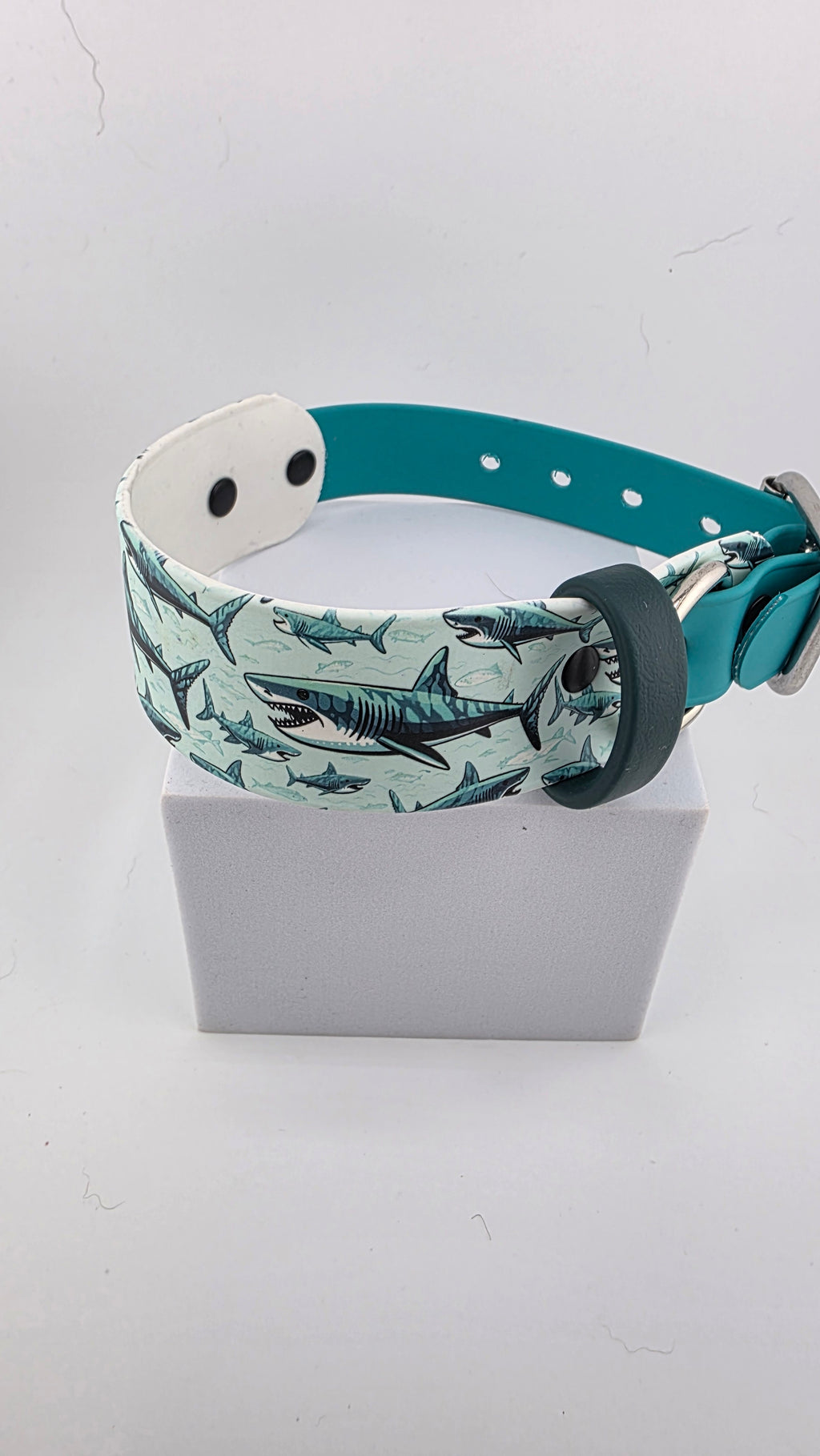Shark dual collar Uv printed biothane.